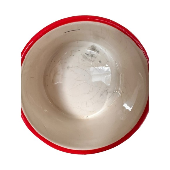 Vtg. Pier1Ceramic Nesting Measuring Cups Primary Colors Set of 4 Kitchen Display - Picture 4 of 8